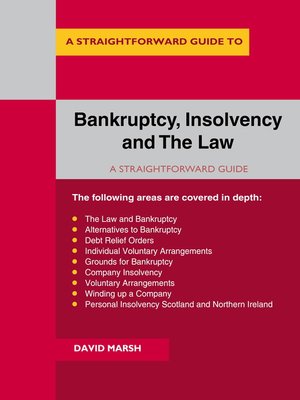 cover image of Bankruptcy Insolvency and the Law